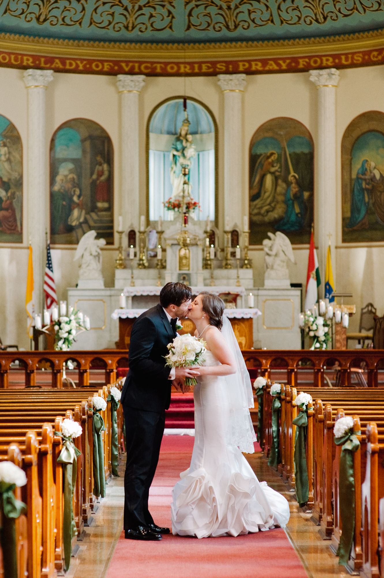St. Louis Missouri St. Mary of Victories Wedding Photography