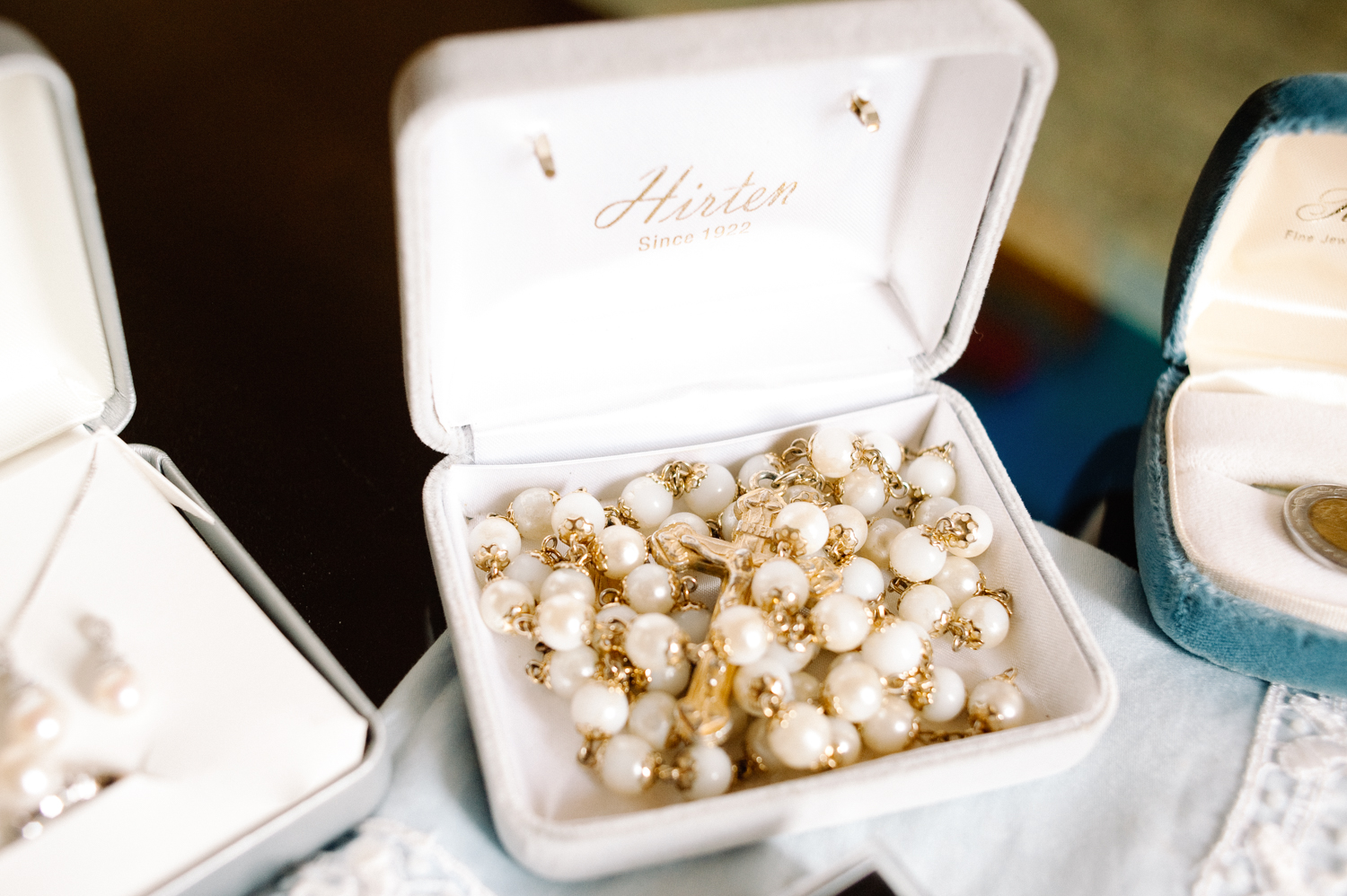 Honoring lost loved ones on your wedding day with heirloom rosary, Erica Robnett Photography