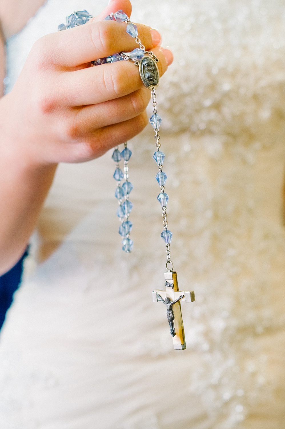 Honoring lost loved ones on your wedding day with rosary, Erica Robnett Photography