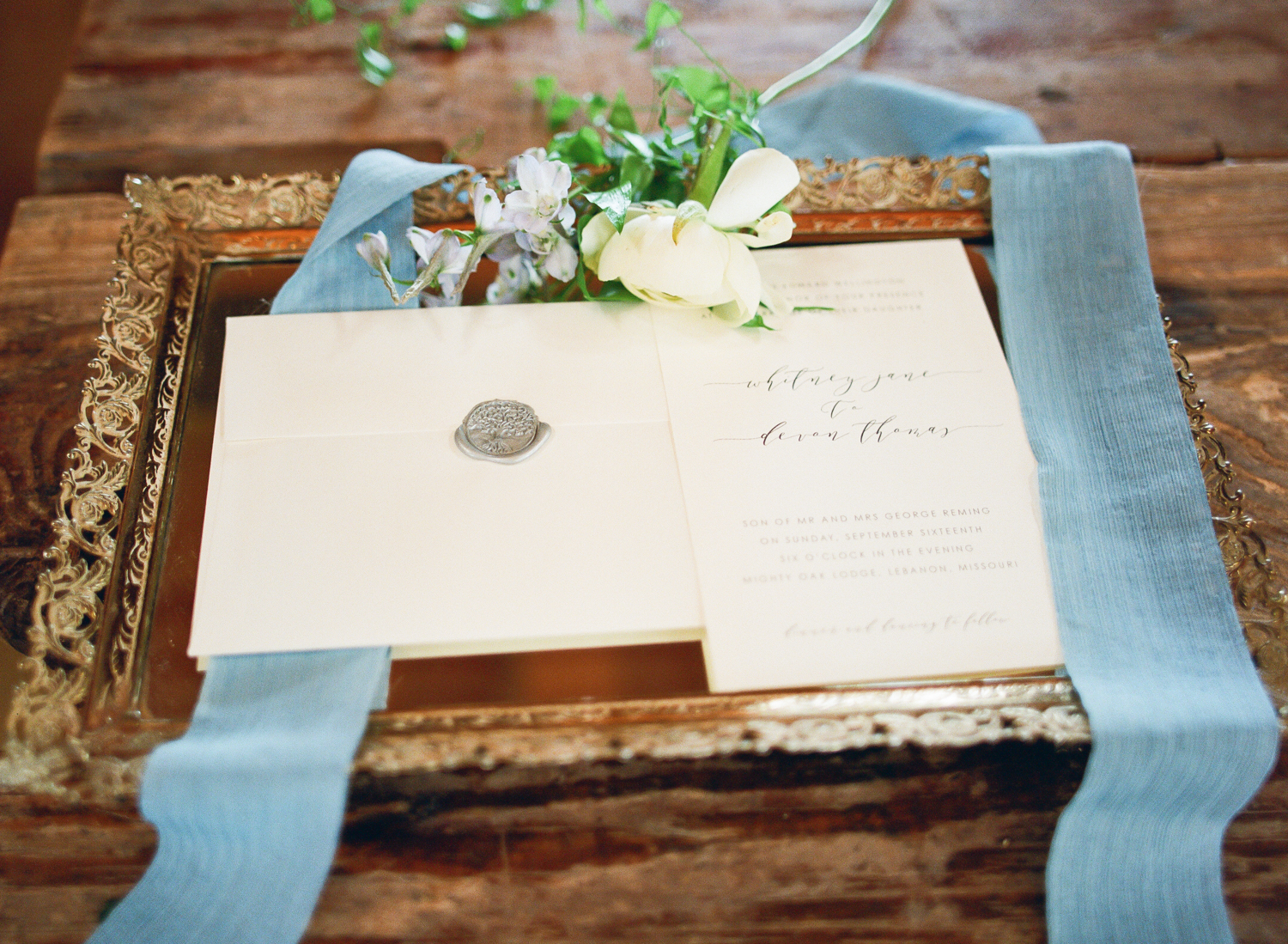 Jane Austen inspired wedding invitation, Erica Robnett Photography