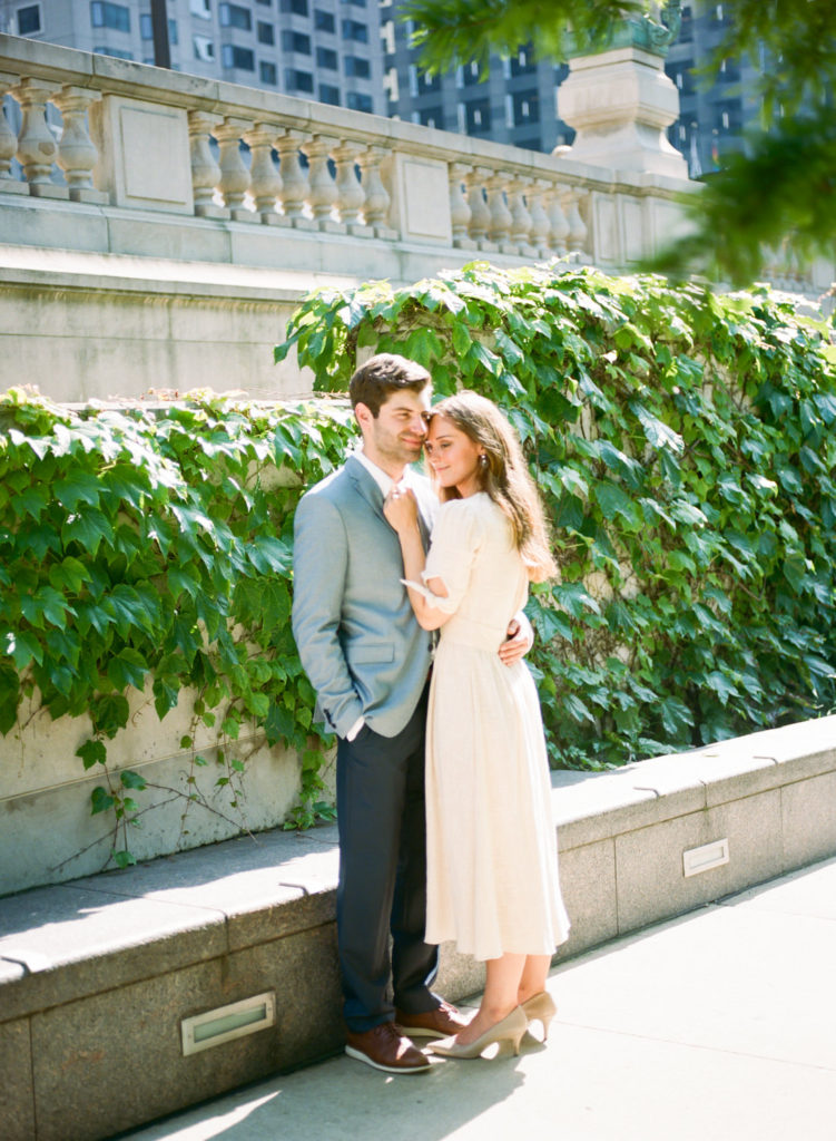 Chicago Fine Art Film Wedding Photographer Erica Robnett Photography; Chicago Riverwalk