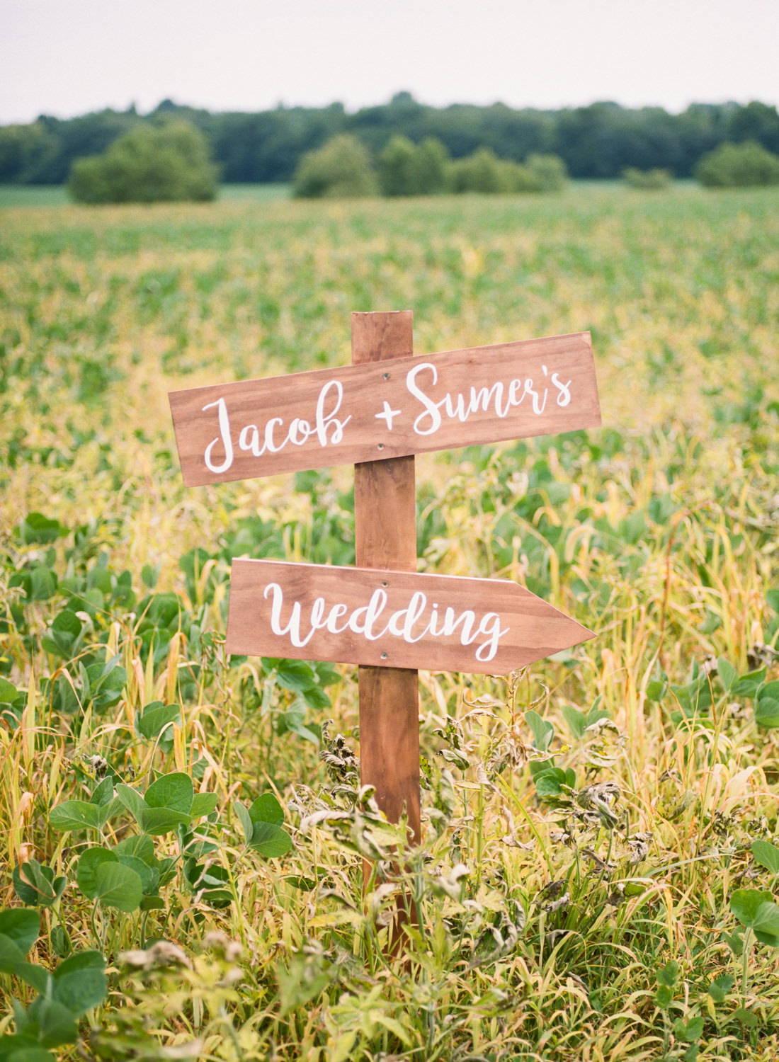 Rustic wooden wedding sign; St. Louis wedding photographer
