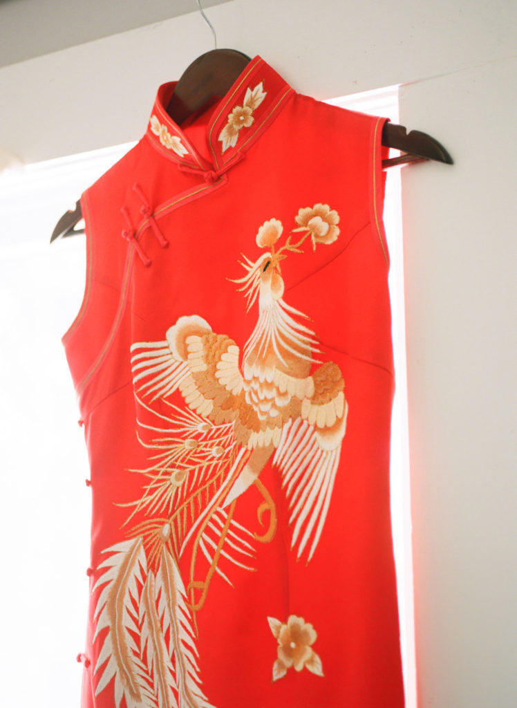 Red Chinese wedding dress