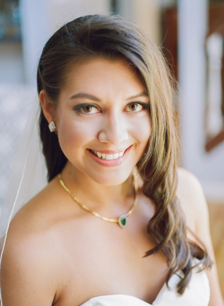 Bridal portrait; St. Louis fine art film wedding photographer Erica Robnett Photography