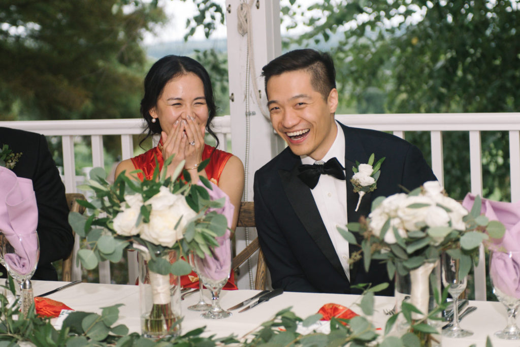 Wedding reception at Defiance Ridge Vineyards