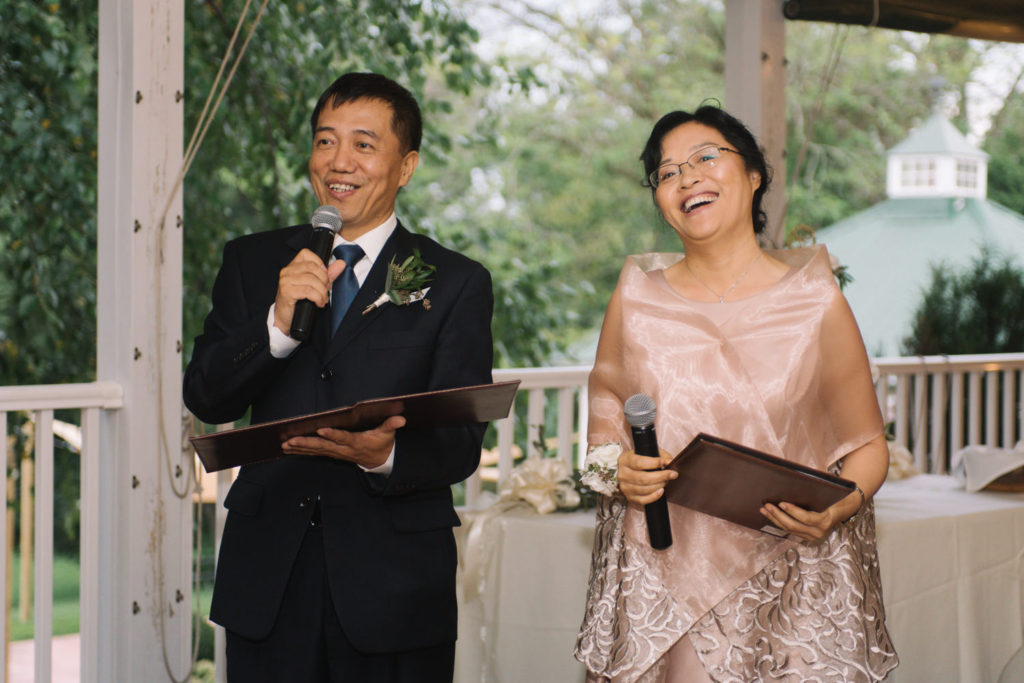 Wedding reception at Defiance Ridge Vineyards