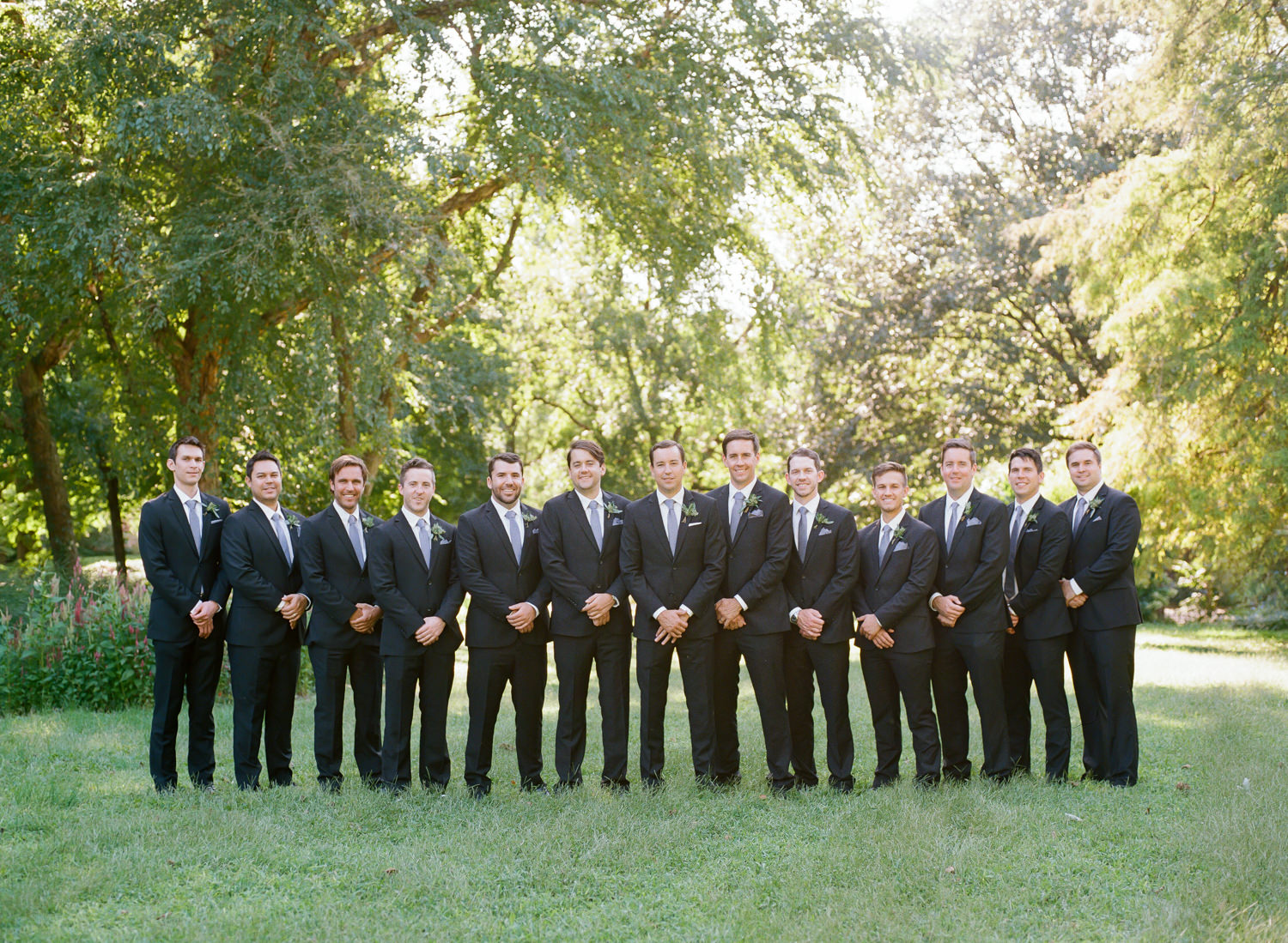 Groomsmen at Lafayette Park; St. Louis wedding photographer