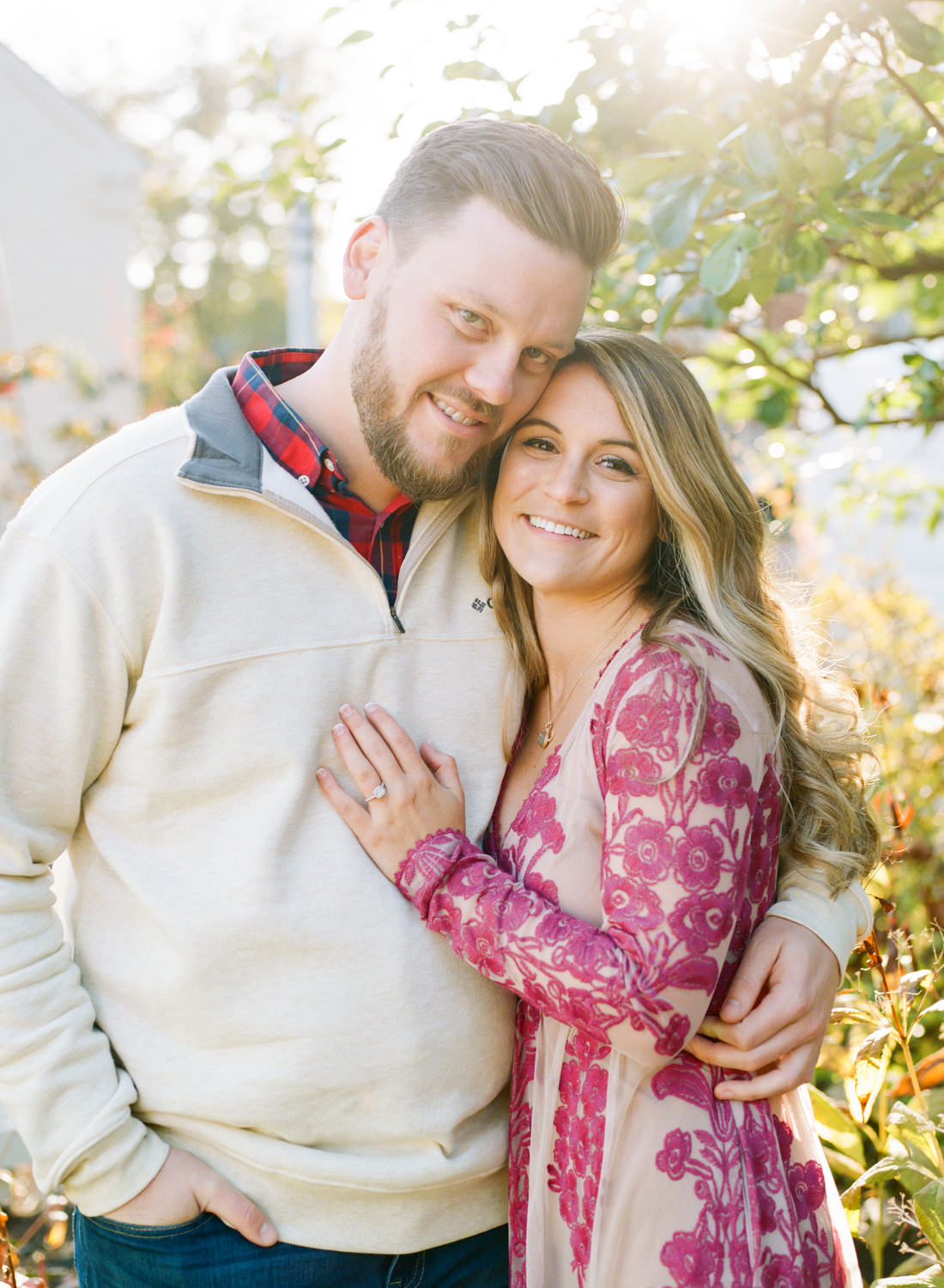 Engagement session at Main Street St. Charles; St. Louis film photographer Erica Robnett Photography
