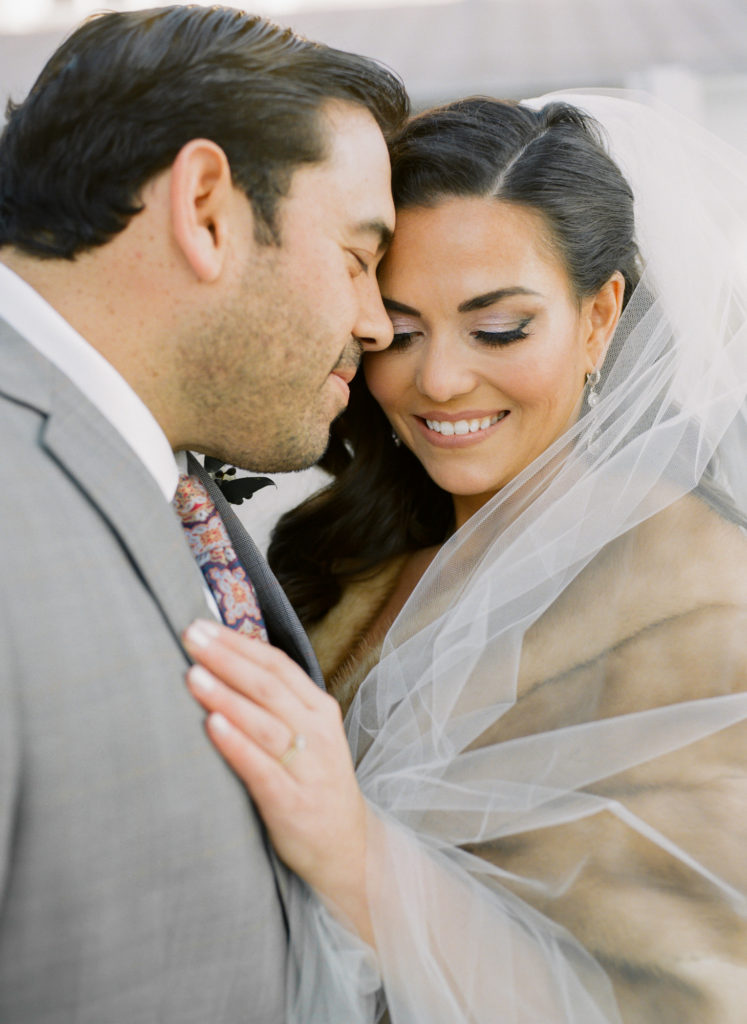 Bride and Groom portrait; St. Louis fine art film wedding photographer Erica Robnett Photography