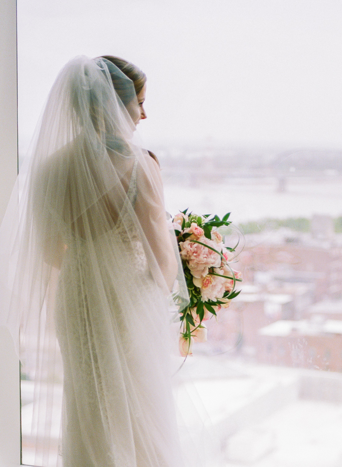 Four seasons St. Louis wedding; St. Louis fine art film wedding photographer Erica Robnett Photography