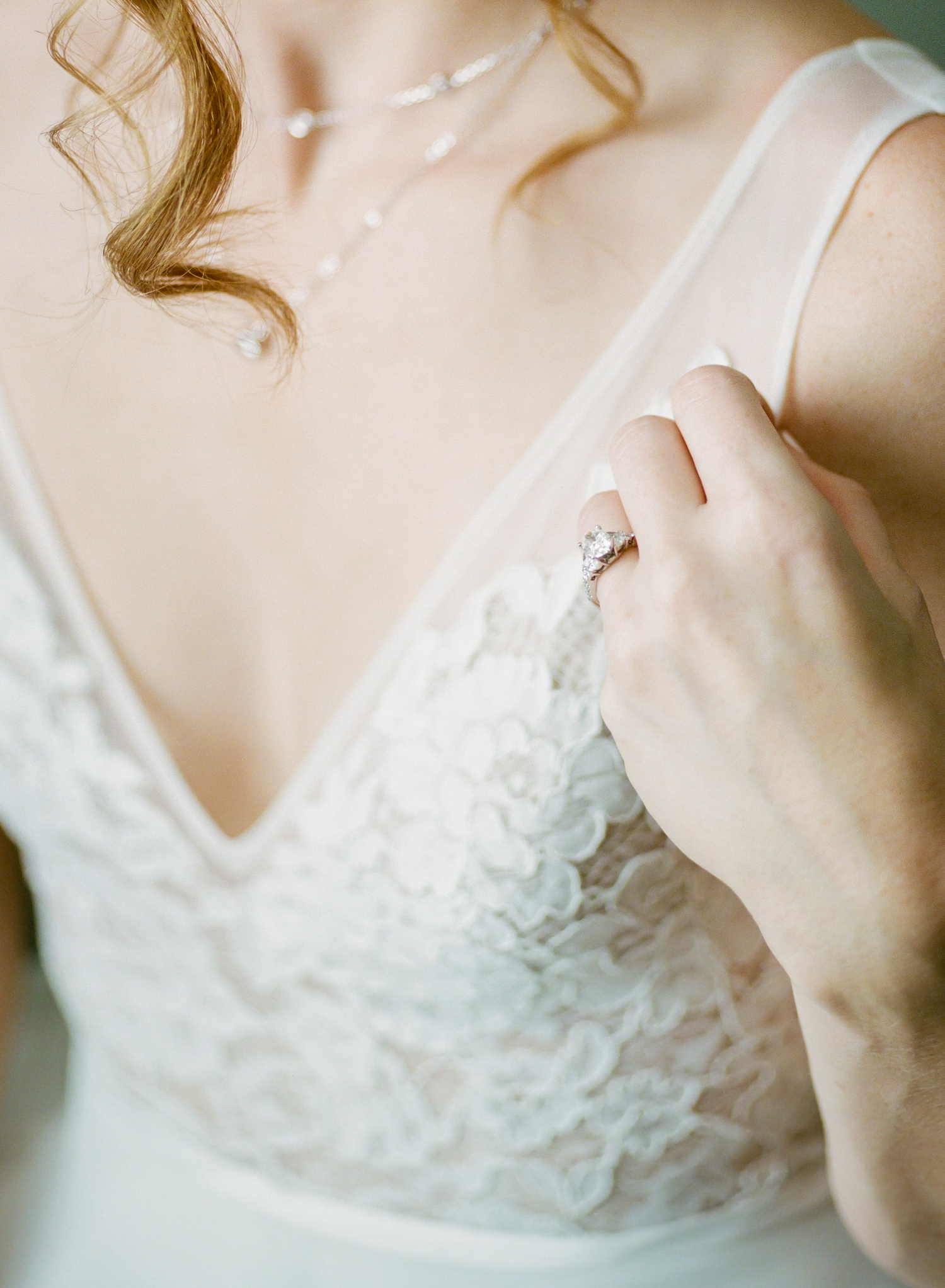 Bridal Portrait; St. Louis fine art film wedding photographer Erica Robnett Photography