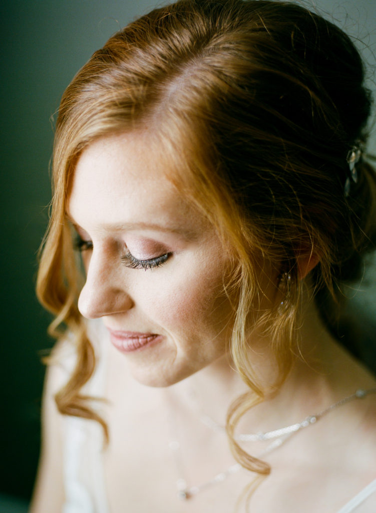 Bridal Portrait; St. Louis film wedding photographer Erica Robnett Photography