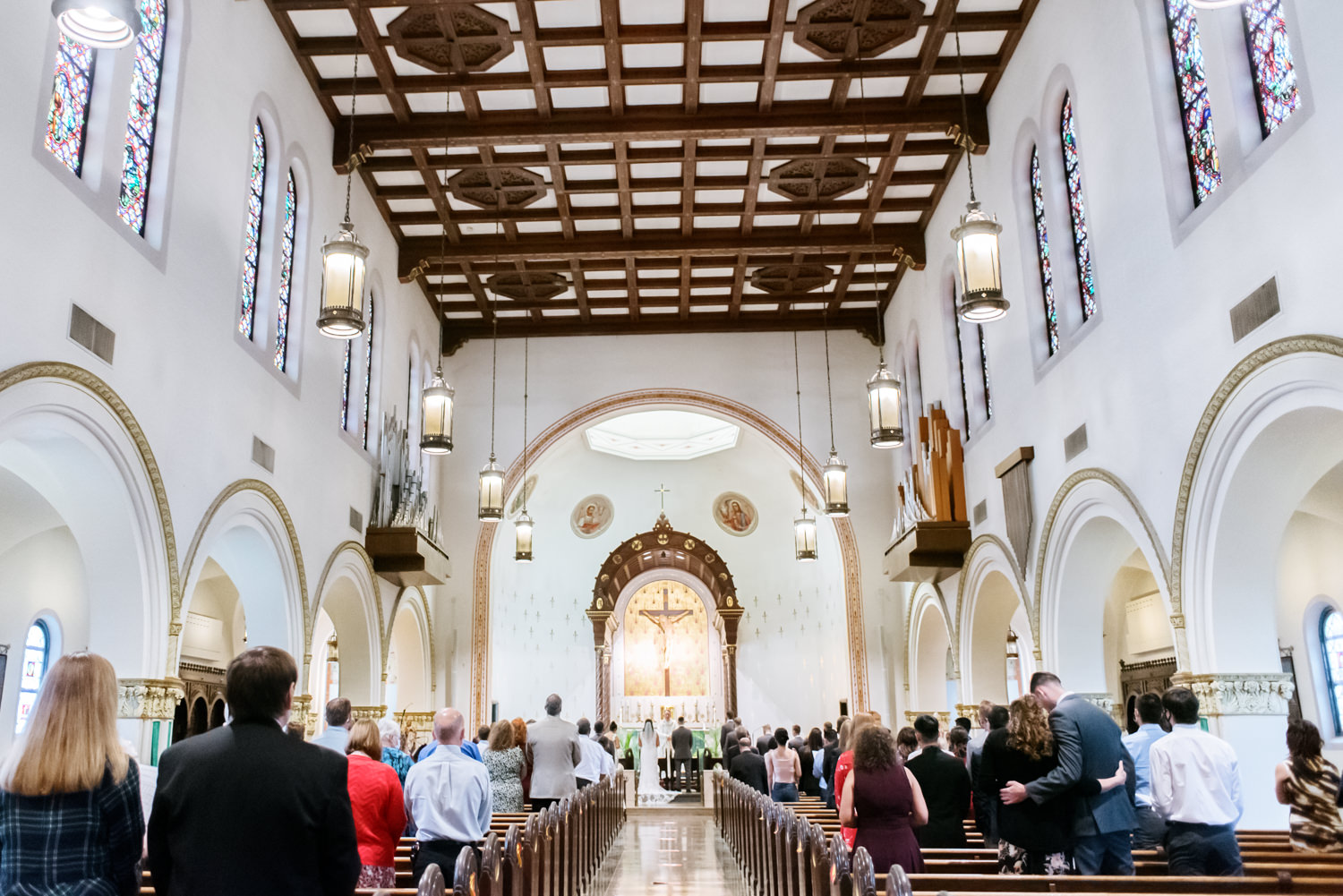 Wedding ceremony at St. John Paul II in St. Louis