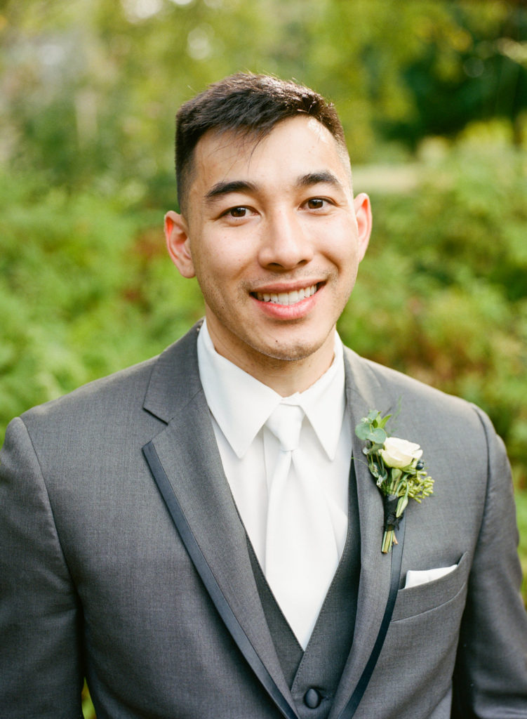 Groom's Portrait; St. Louis fine art film wedding photographer Erica Robnett Photography