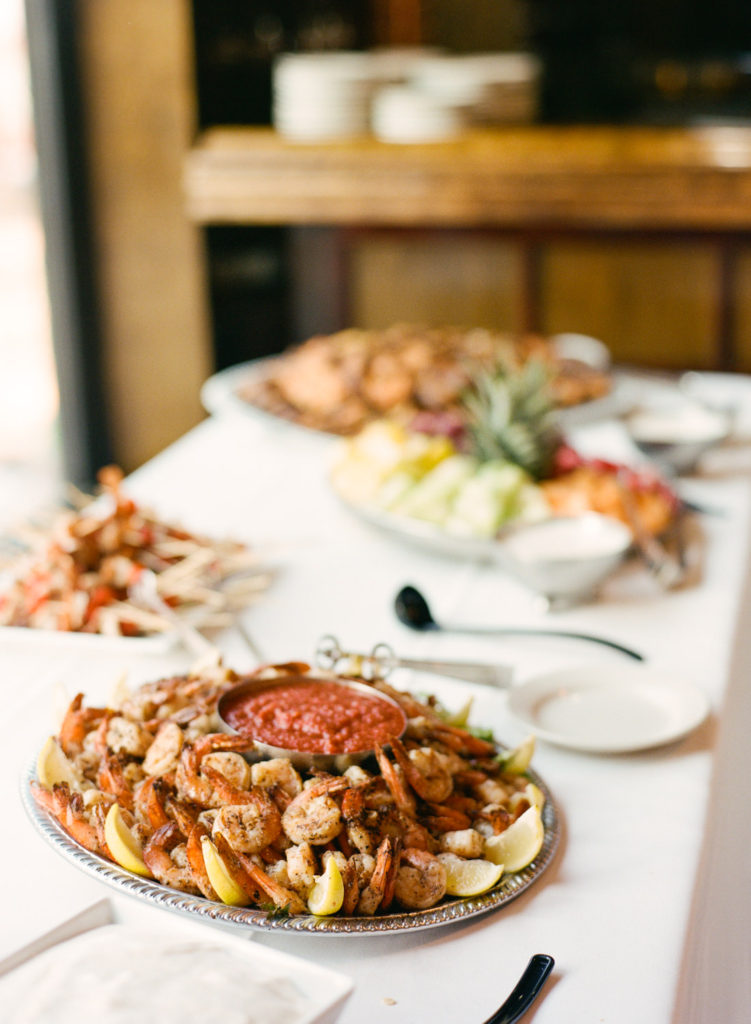 Appetizers at St. Louis wedding venue Windows on Washington