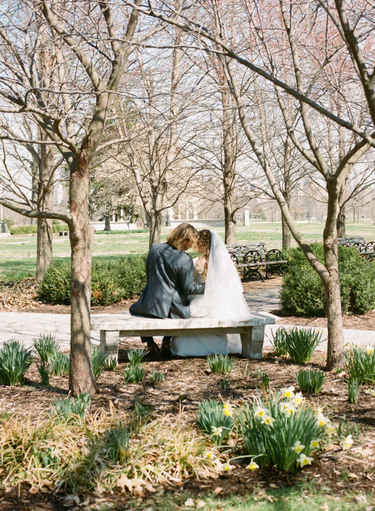 St. Louis wedding photos at Forest Park; St. Louis fine art film wedding photographer Erica Robnett Photography
