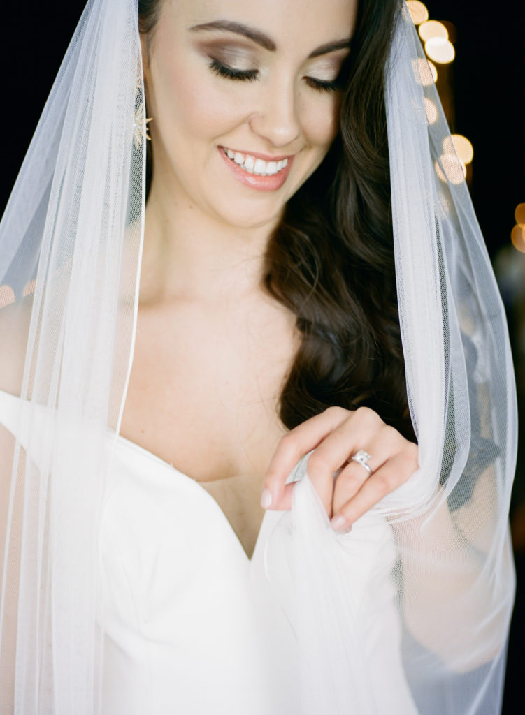 Bridal portrait; St. Louis fine art film wedding photographer Erica Robnett Photography