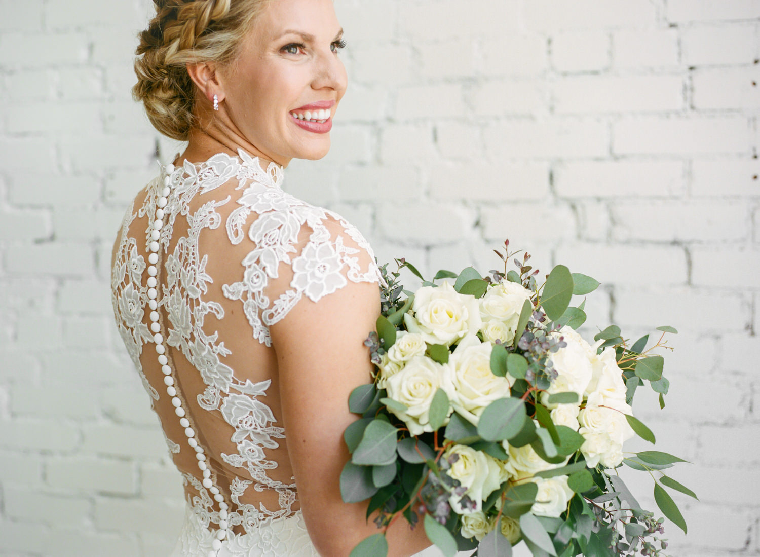 Bridal portrait; St. Louis fine art film wedding photographer Erica Robnett Photography