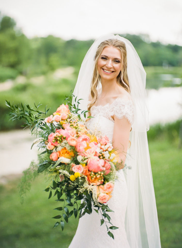Bridal portrait; St. Louis fine art film wedding photographer