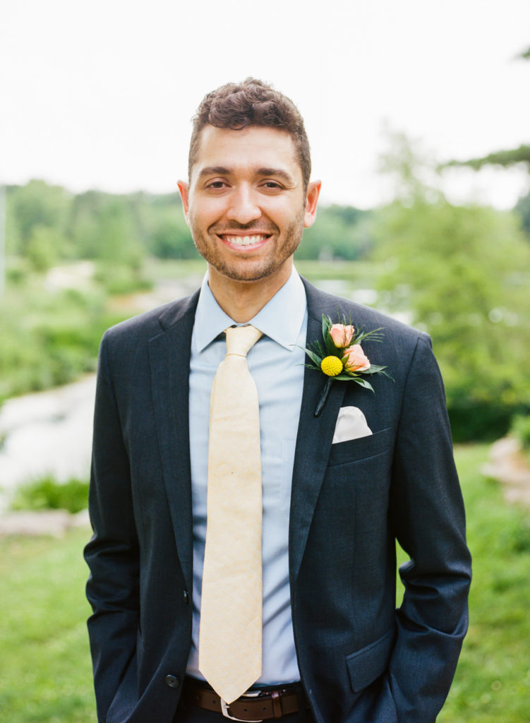 Groom portrait; St. Louis fine art film wedding photographer