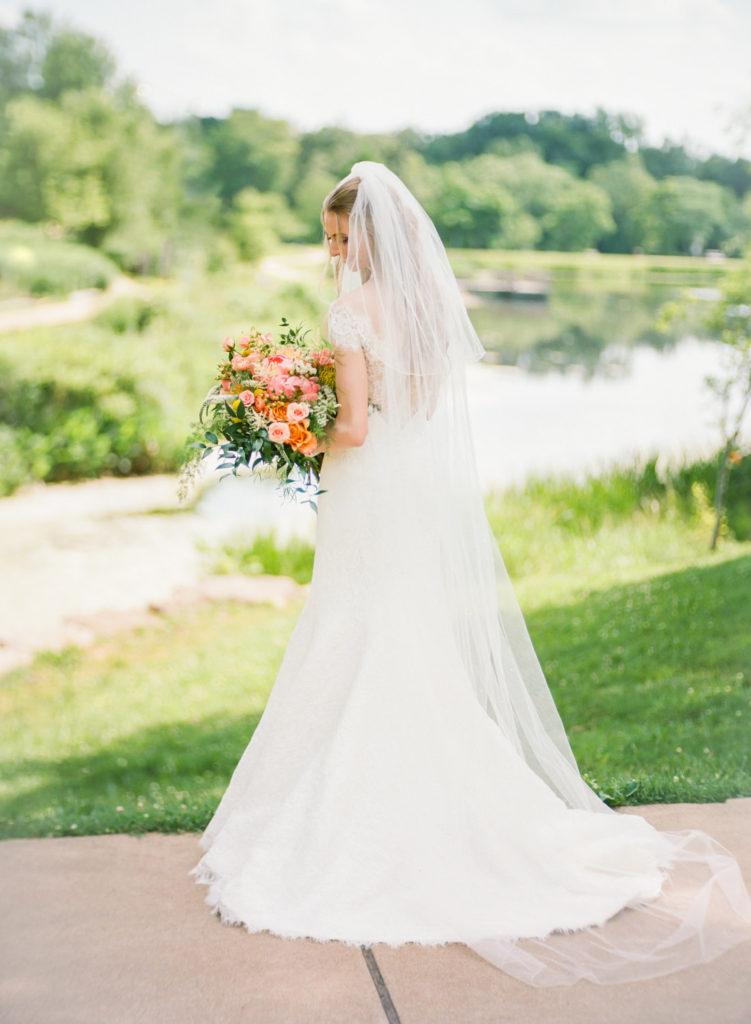 Bridal portrait; St. Louis fine art film wedding photographer