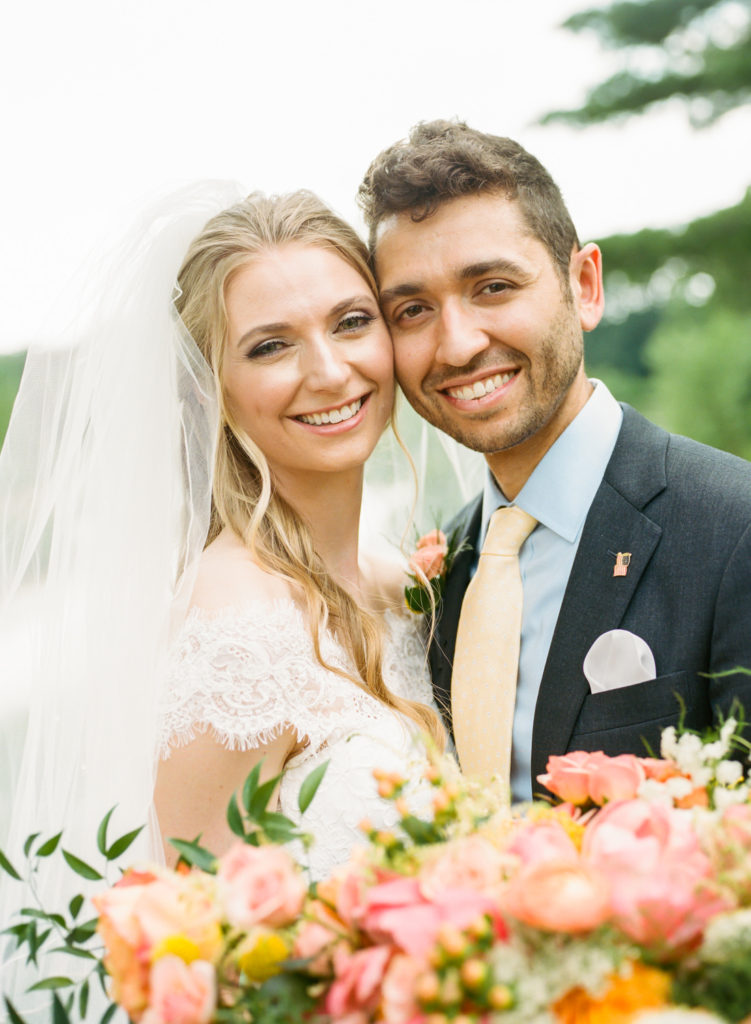 Bride and groom portrait; St. Louis wedding photographer