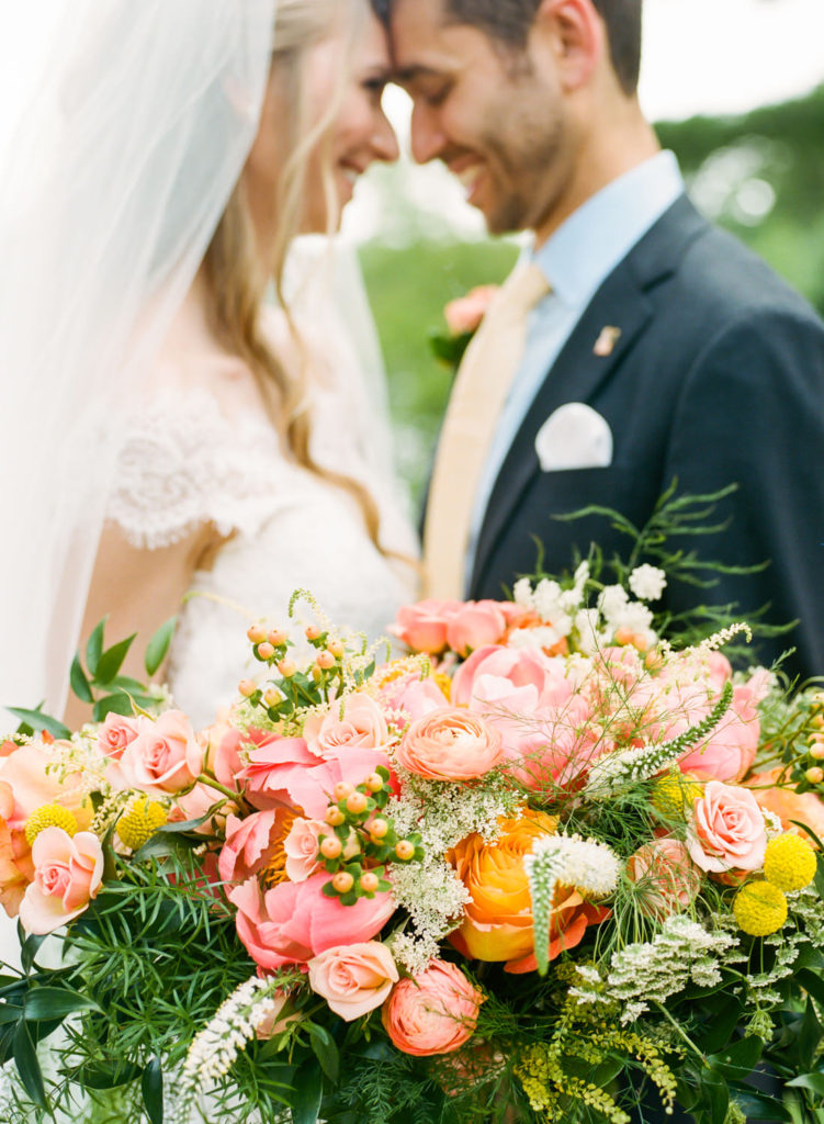 Bride and groom portrait; St. Louis fine art film wedding photographer