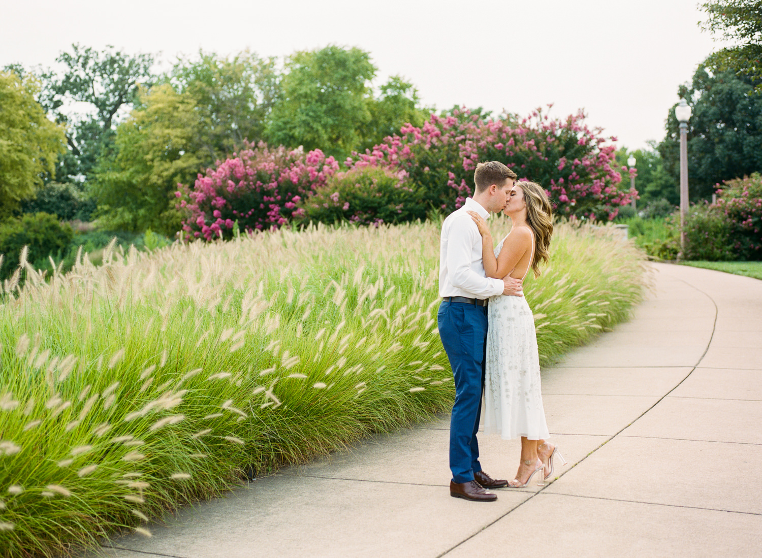 St Louis Forest Park engagement; St. Louis fine art film wedding photographer Erica Robnett Photography