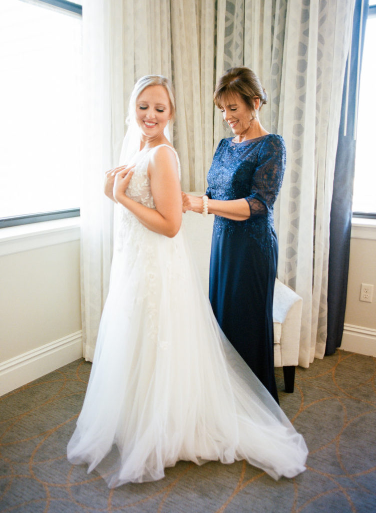 Bride getting ready; St. Louis fine art film wedding photographer