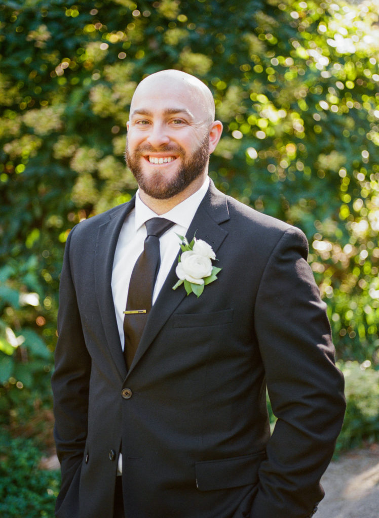 Groom portrait at Lafayette Park; St. Louis fine art film wedding photographer Erica Robnett Photography