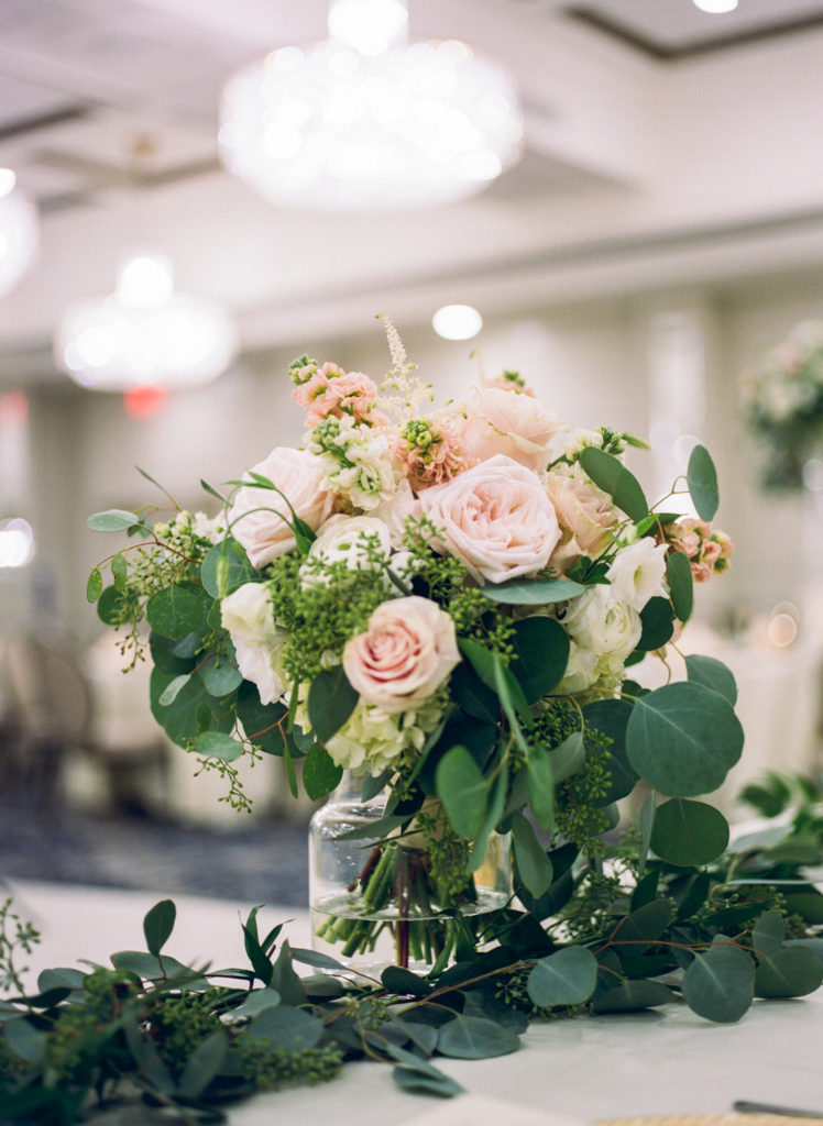 Blush bridal bouquet; St. Louis fine art film wedding photographer Erica Robnett Photography