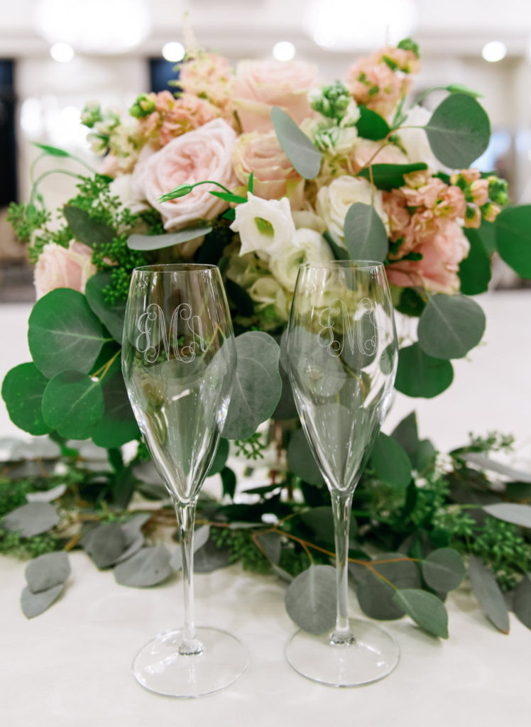 Bride and groom glasses; St. Louis fine art film wedding photographer