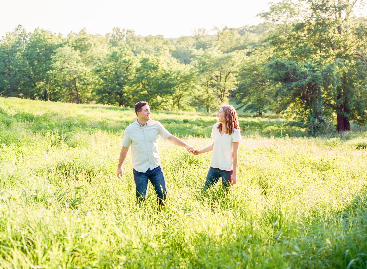 St. Louis Queeny Park engagement session by St. Louis fine art film wedding photographer Erica Robnett Photography